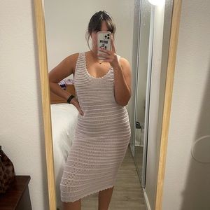 Aritzia crocheted dress